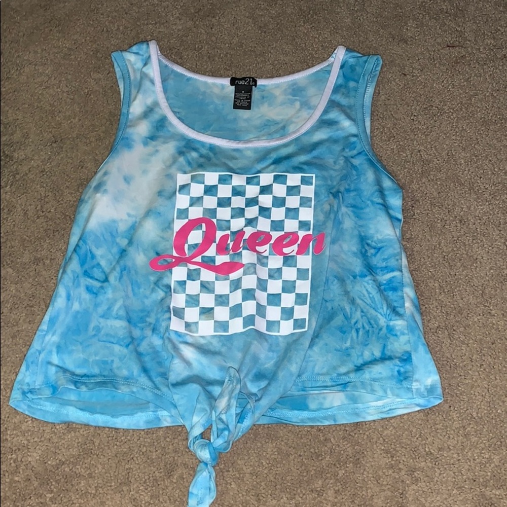 Tie dye sleeveless shirt